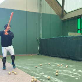 自主トレ初日の画像