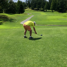 炎天下のゴルフの画像