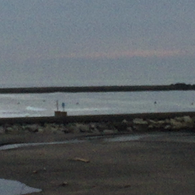 1月20日千葉北、東浪見の朝の波の画像