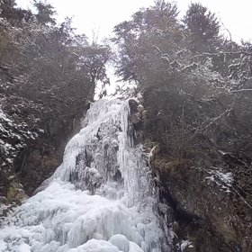 御船の滝30m 氷瀑 川上村 | 小幸の滝めぐり／ぶらり日記