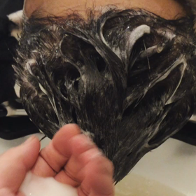 シャンプーの泡が残ったままトリートメント！？の画像