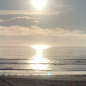 8月26日千葉北、東浪見の朝の波の画像