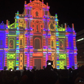 北海道・雪まつりの旅 プロジェクションマッピング③の画像