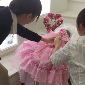 ドレスで( ੭ ˙꒳˙ )੭♡の画像