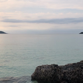 奄美の海～仕事帰りに海水汲み～の画像