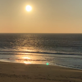 6月25日、千葉北、東浪見の朝の波の画像