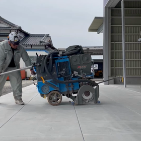 【佐賀•福岡】ドライカッター　/ 中間処理施設が完成し目地切りを施工しましたの画像