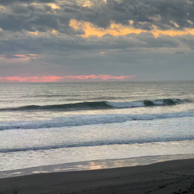 1月30日千葉北、東浪見の朝の波の画像