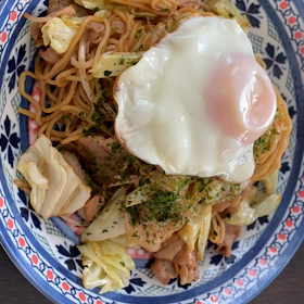 ウスターソース焼きそばの画像