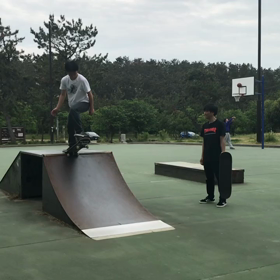 スケート今朝のユウトくんの画像