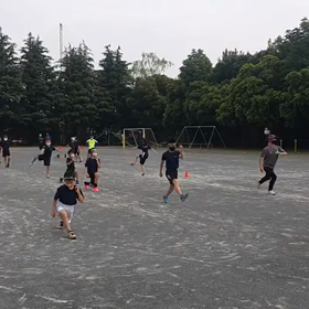 大股歩行②の画像