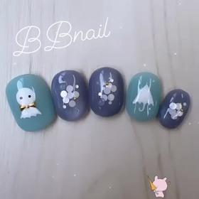 梅雨ネイルの画像