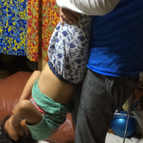 トレーニング中（笑）の画像