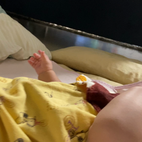 4m 17d  寝返りできた！の画像