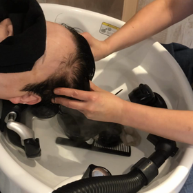 毎月お顔そりとヘッドスパに  来ていただいているお客様の画像