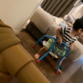 ピーピー鳴る椅子がお気に入りの画像