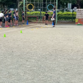 100m記録会(６年生 スタート付近)⑤の画像