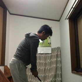 本日もハーフスイングの練習の画像