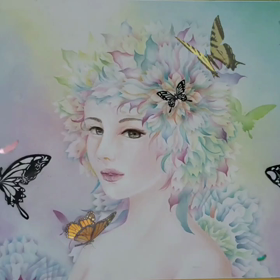 花女神と、はばたくバタフライの画像