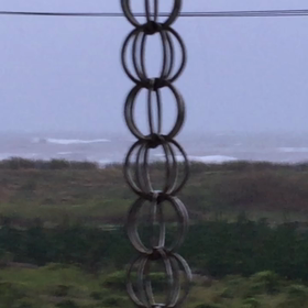 10月7日千葉北、東浪見の朝の波の画像