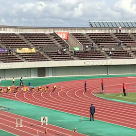 ６年男子100m予選①の画像