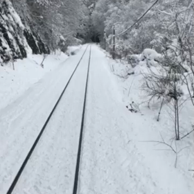 #雪の会津鉄道の画像