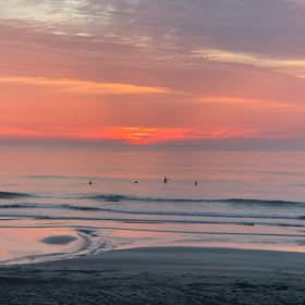 5月31日千葉北、東浪見の朝の波の画像