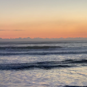 1月22日千葉北、東浪見の朝の波の画像