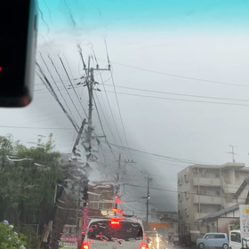 雨台風の画像