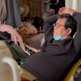 三蔵日記　　ふて寝の画像