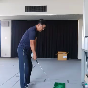 室内練習　5アイアン素振りの画像