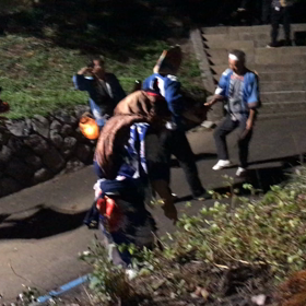 満島神社の秋祭りの画像