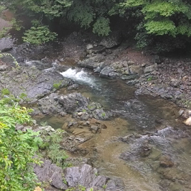 摂津峡の川の画像