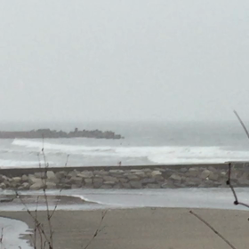 9月14日千葉北、東浪見の朝の波の画像