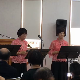 今日は　教会でのオカリナ演奏でした〜♪の画像