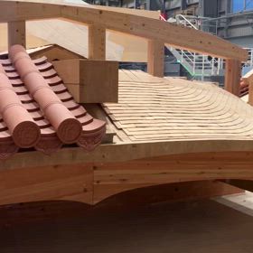 首里城　屋根の復元？の画像