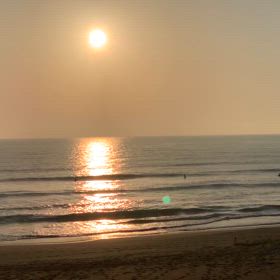 3月1日千葉北、東浪見の朝の波の画像