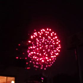 朝霞花火②の画像