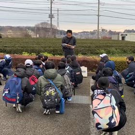 卒団記念　はちまきの披露②の画像