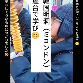 韓国明洞　屋台学びの旅の画像