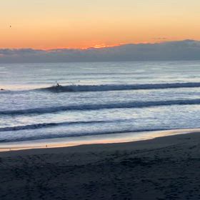2月5日千葉北、東浪見の朝の波の画像