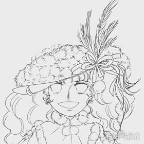 アイビス練習　キャンディ描いてみた(線画ver)の画像