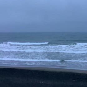 2月2日千葉北、東浪見の朝の波の画像