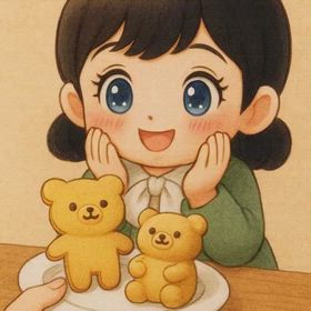 AI生成　目覚まし　マドレーヌの画像