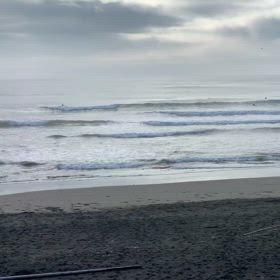 6月4日千葉北、東浪見の朝の波の画像