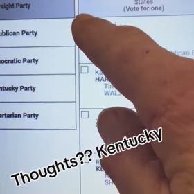 ケンタッキー州の投票機は有権者にドナルド・トランプの名前を選択させることを拒否の画像