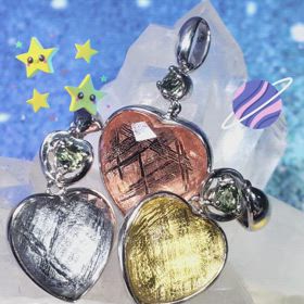 ✨ギベオン隕石　ハート型ペンダントトップ✨の画像