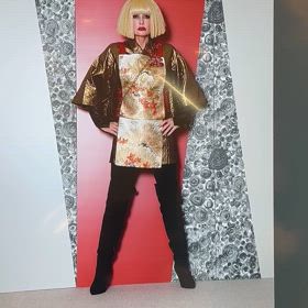 Sammy Ray D.studio 変形デザインスカート 和柄 波 紫藤尚世 Sammy Ray D.studio 変形デザインスカート 和柄 波 紫藤尚世