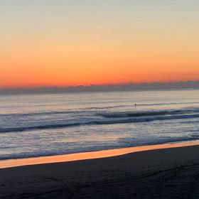 12月28日千葉北、東浪見の朝の波の画像