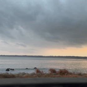 夕方のドライブの画像